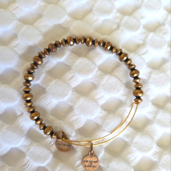 Alex and Ani Jewelry - Alex and Ani Gold/Bronze Beaded Bracelet